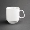 Picture of Olympia Whiteware Stacking Mugs 284ml 10oz (Pack of 12) - CB461