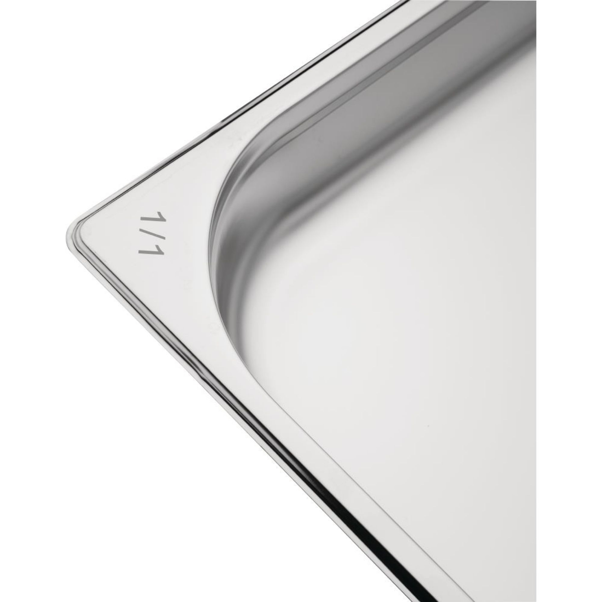 Picture of Nisbets Essentials Stainless Steel 1/1 Gastronorm 65mm (Pack 3)