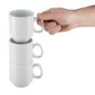Picture of Olympia Whiteware Stacking Mugs 284ml 10oz (Pack of 12) - CB461