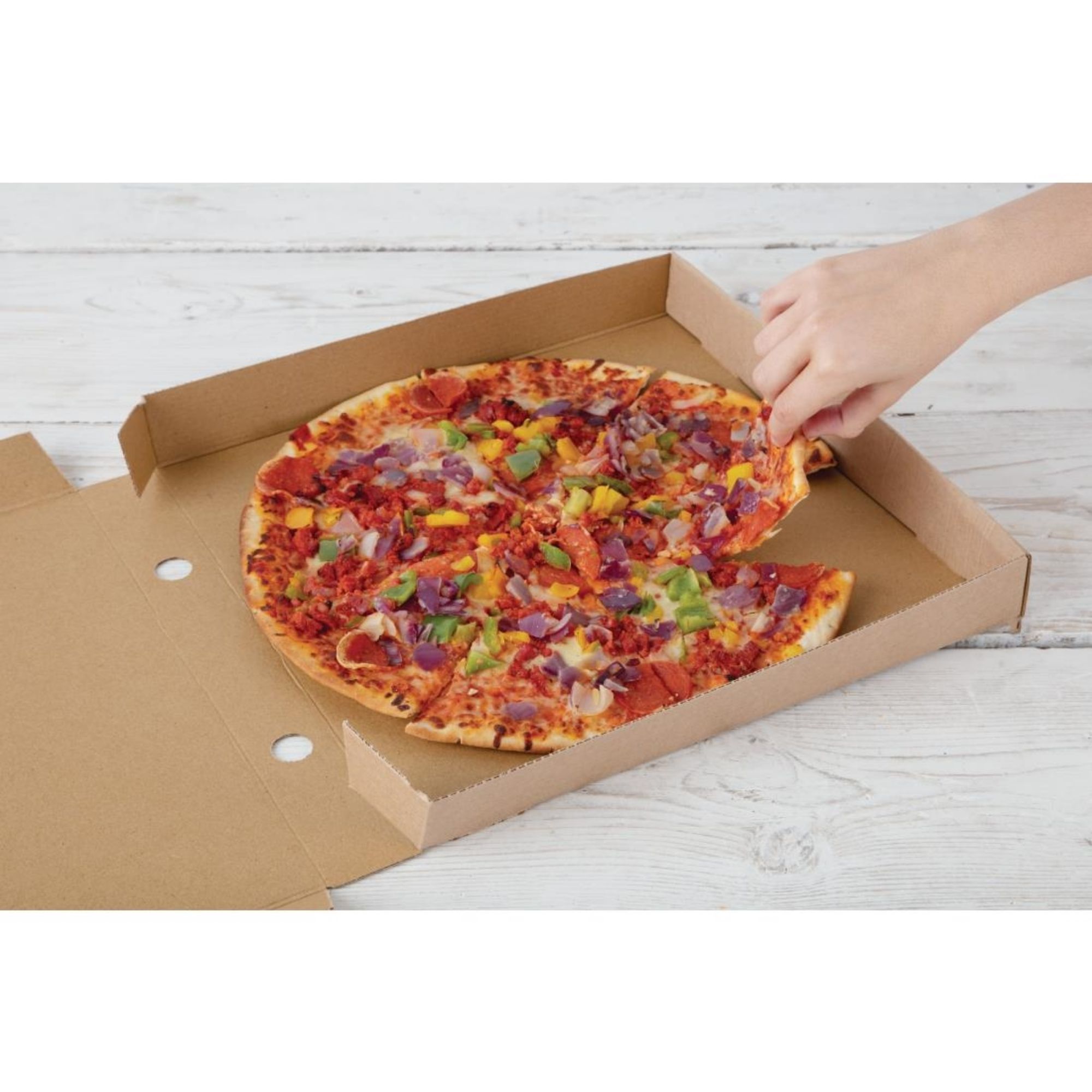 Picture of Fiesta Compostable Plain Pizza Boxes 14" (Pack of 50)