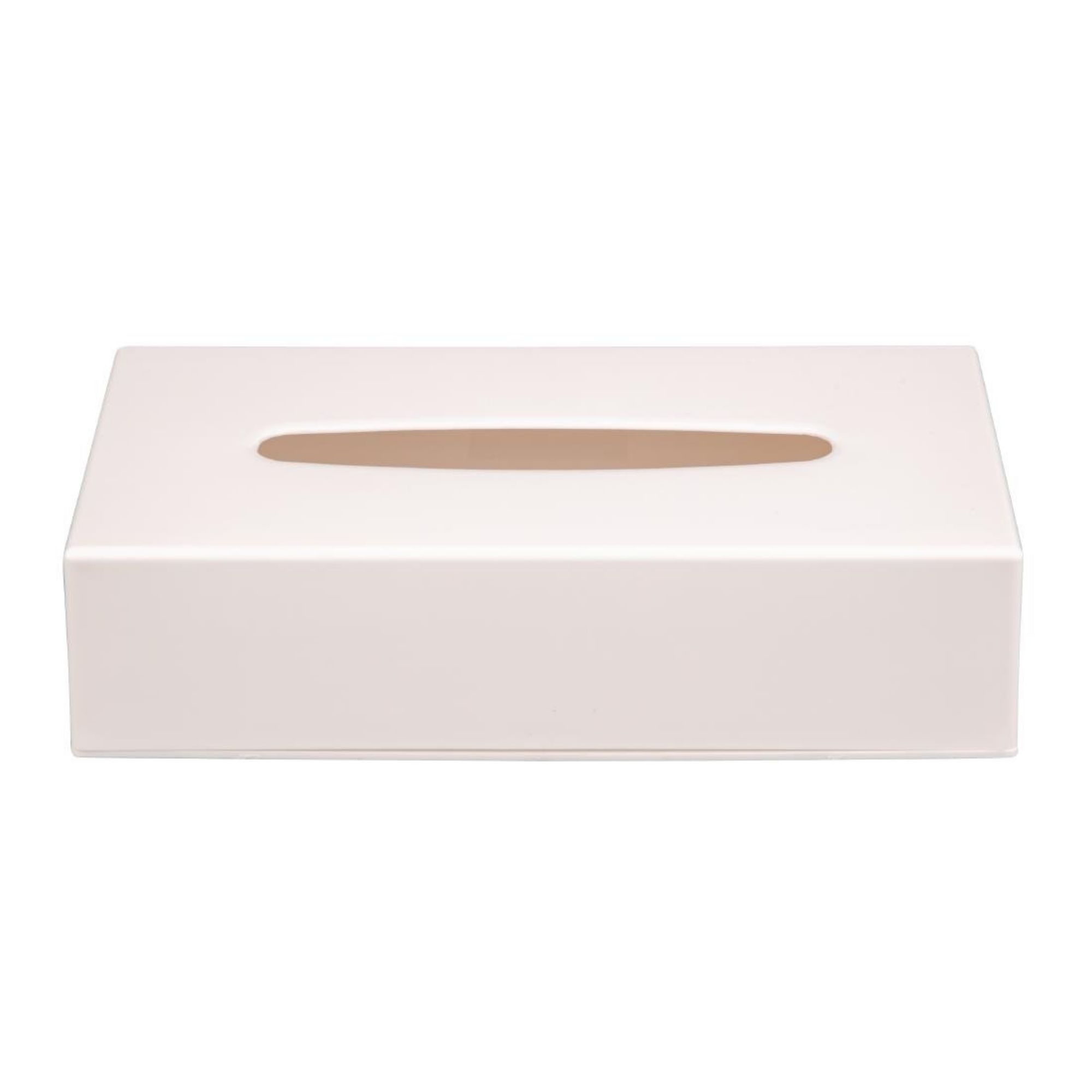 Picture of White Rectangular Tissue Holder