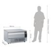Picture of Polar U-Series Single Drawer Dual Temperature Counter Fridge Freezer 2xGN - DA994