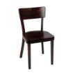 Picture of Fameg Plain Side Chairs Walnut Finish (Pack of 2) - DC355