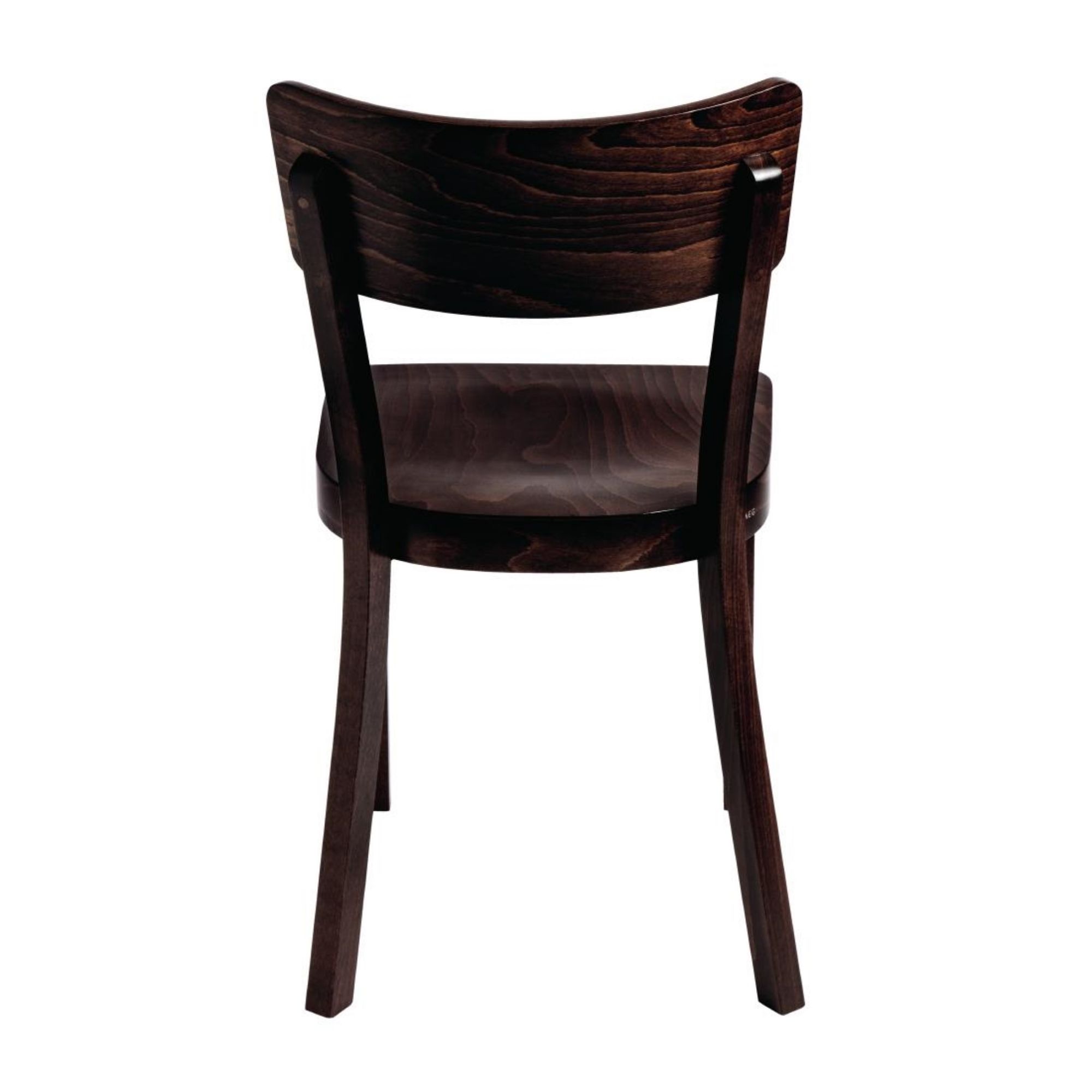 Picture of Fameg Plain Side Chairs Walnut Finish (Pack of 2)