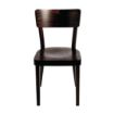 Picture of Fameg Plain Side Chairs Walnut Finish (Pack of 2) - DC355