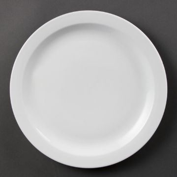 Picture of Olympia Whiteware Narrow Rimmed Plates 280mm (Pack of 6)