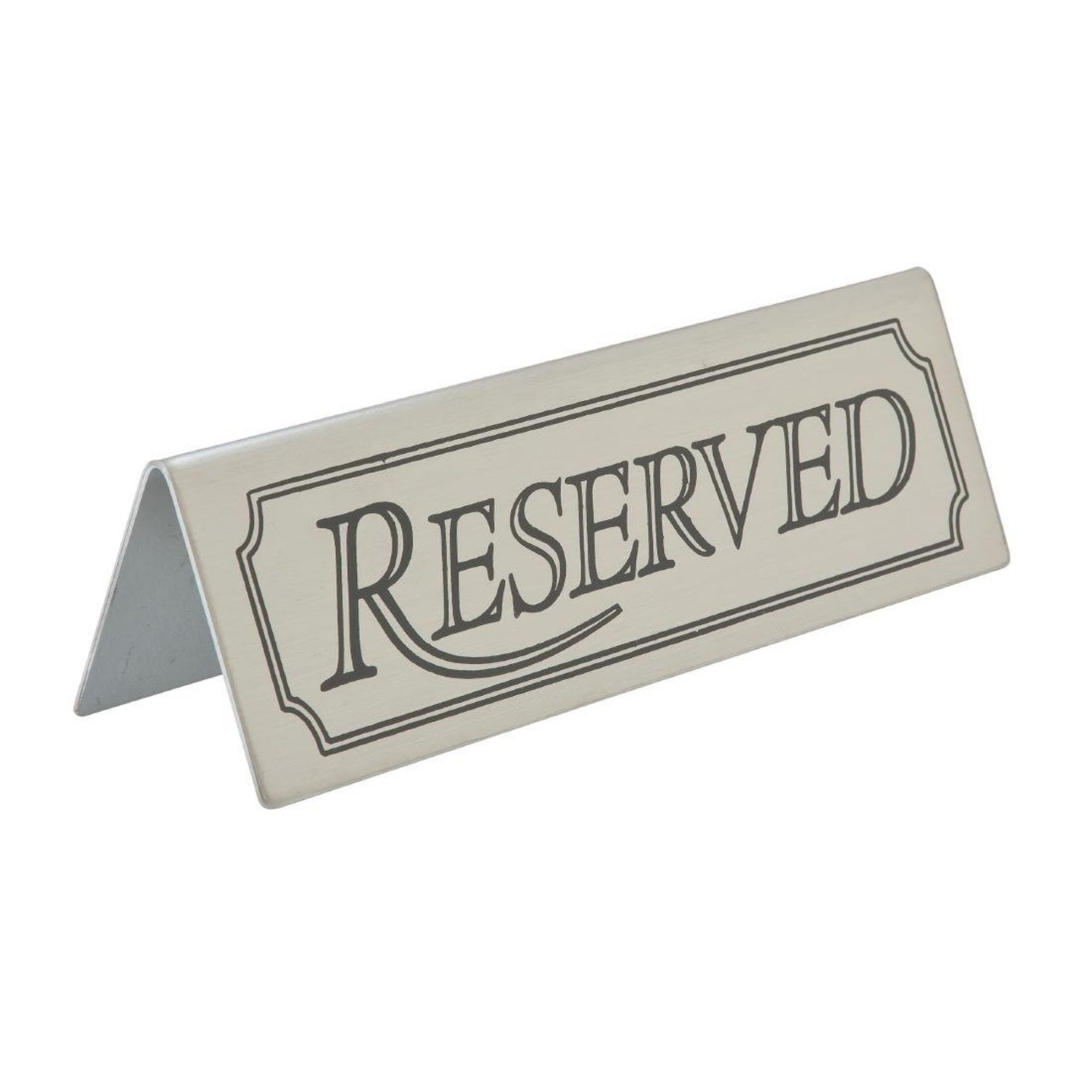 Picture of Beaumont Reserved Table Sign Stainless Steel - CZ427
