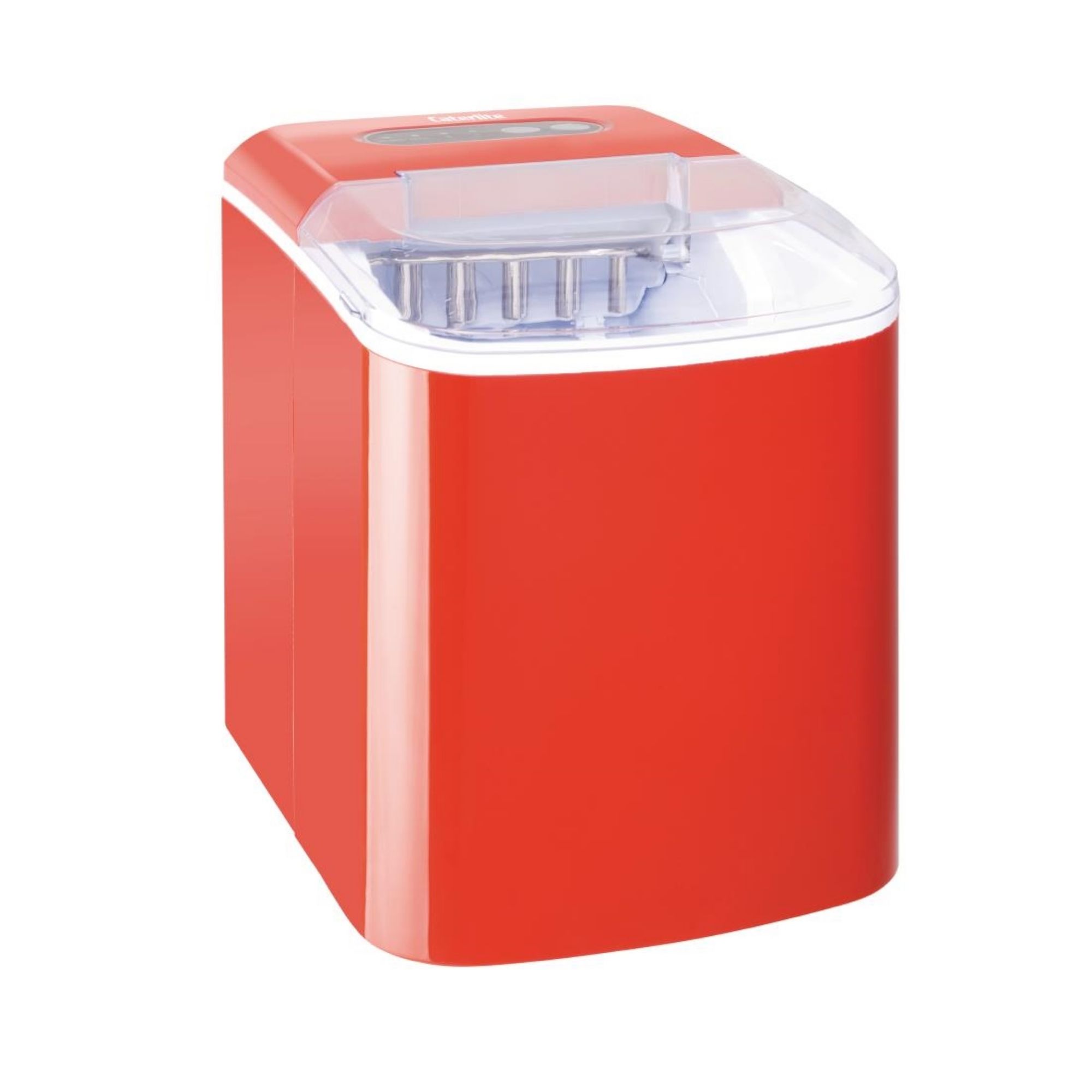 Picture of Caterlite Countertop Manual Fill Ice Machine Red