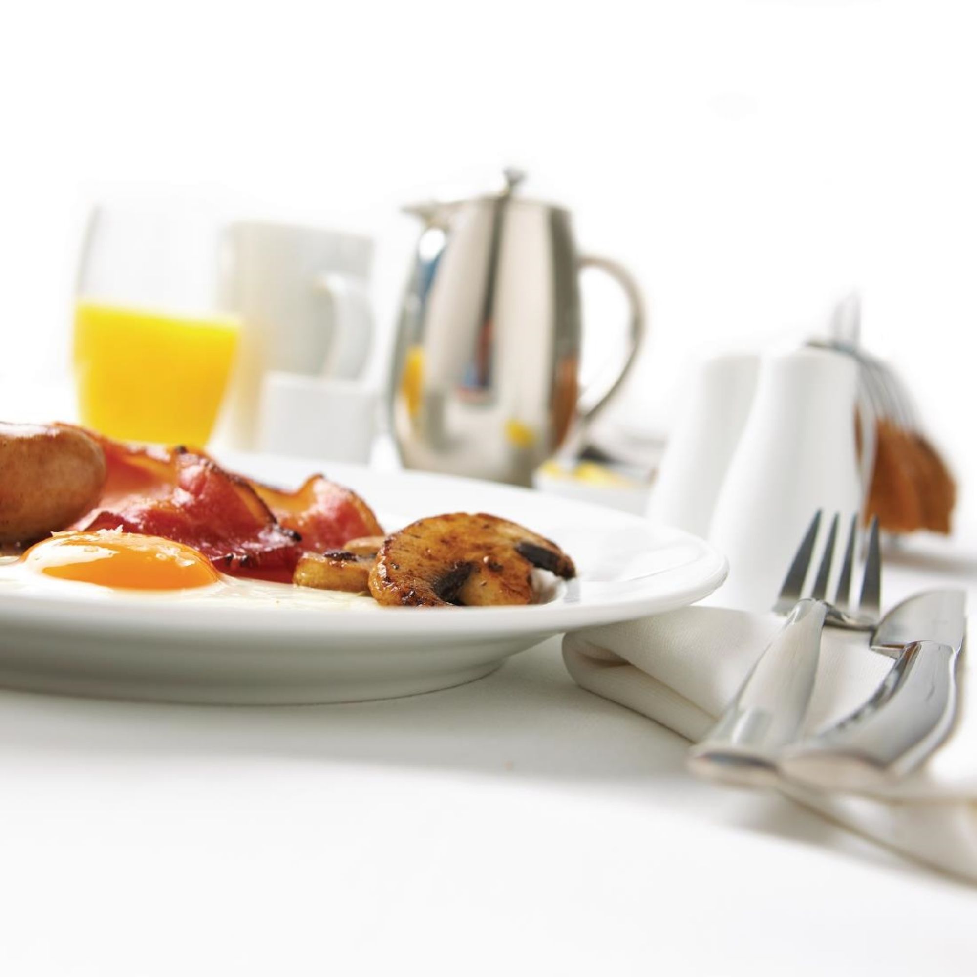 Picture of Olympia Whiteware Wide Rimmed Plates 310mm (Pack of 6)