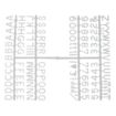 Picture of Beaumont 12mm Letter Set (660 characters) White - CZ609