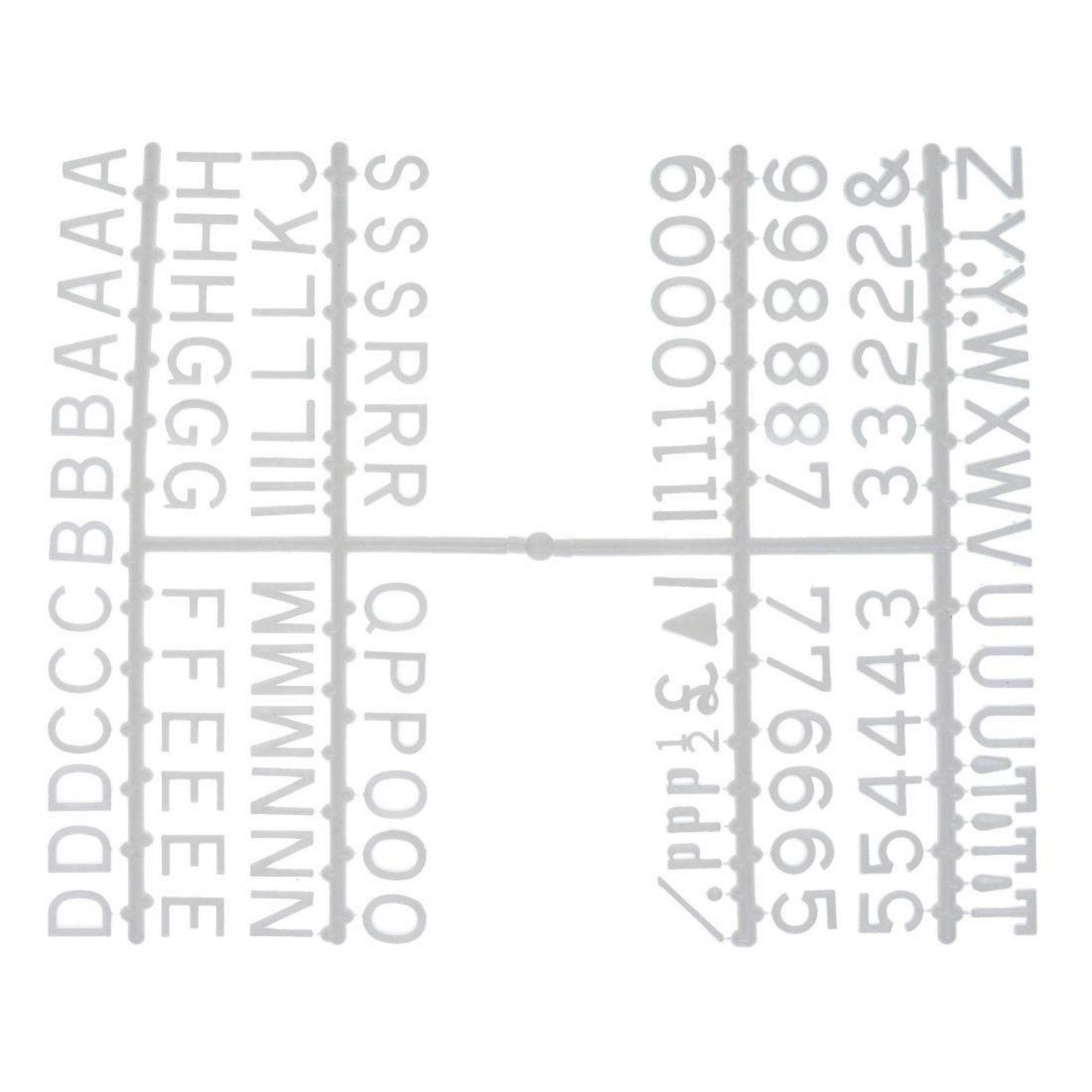 Picture of Beaumont 12mm Letter Set (660 characters) White - CZ609