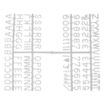 Picture of Beaumont 12mm Letter Set (660 characters) White - CZ609
