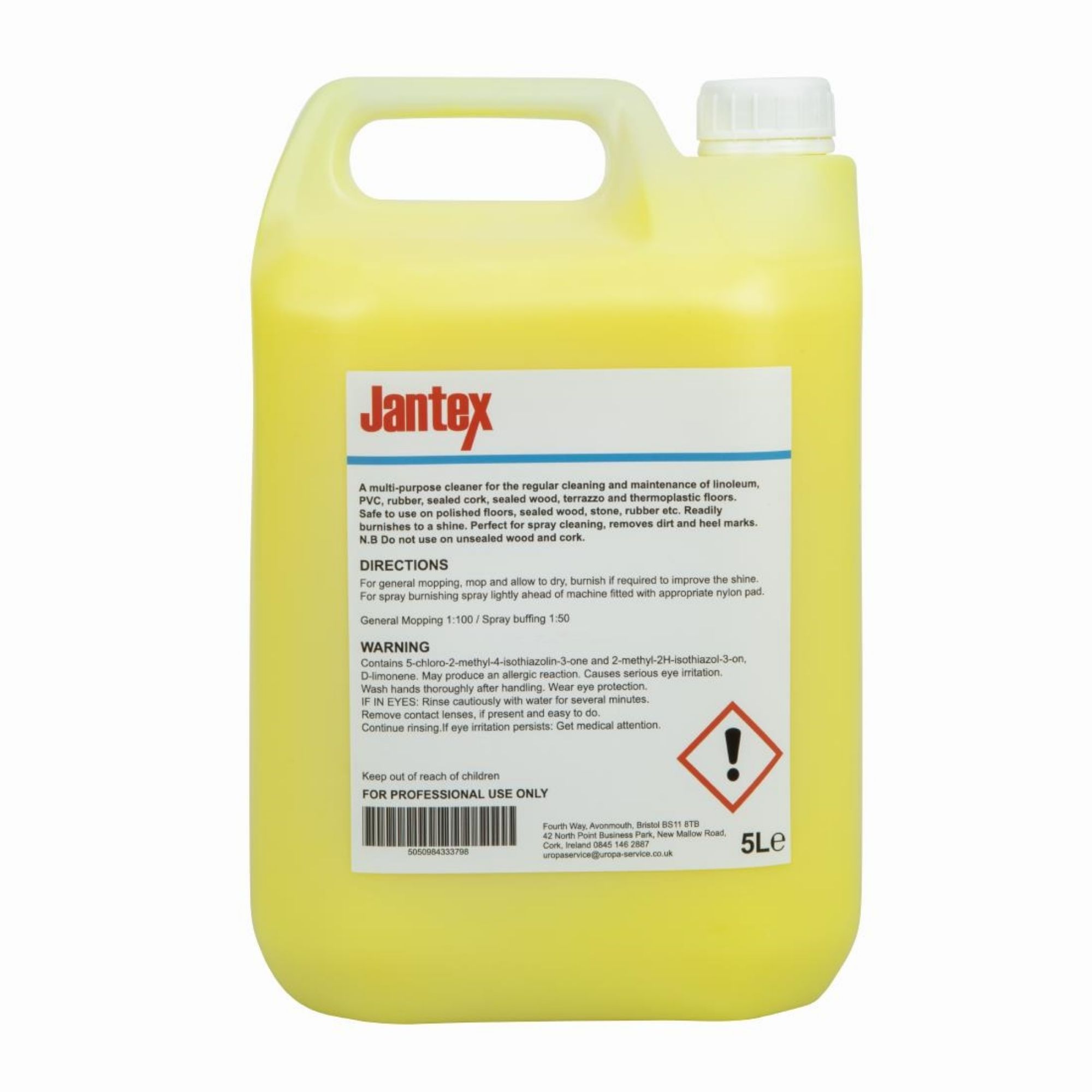 Picture of Jantex Lemon Gel Floor Cleaner Concentrate 5Ltr