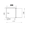 Picture of CombiSteel Standard Line Refrigerated Bakery Counter 2 Doors - 7450.1215