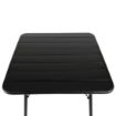 Picture of Bolero Square Slatted Steel Table Black 700mm - CS731