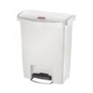 Picture of Rubbermaid Slim Jim Front Step-On Pedal Bin 30Ltr - White - CW582