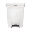 Picture of Rubbermaid Slim Jim Front Step-On Pedal Bin 30Ltr - White - CW582