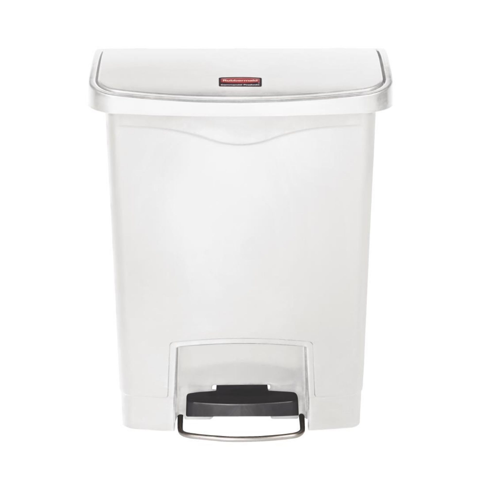 Picture of Rubbermaid Slim Jim Front Step-On Pedal Bin 30Ltr - White