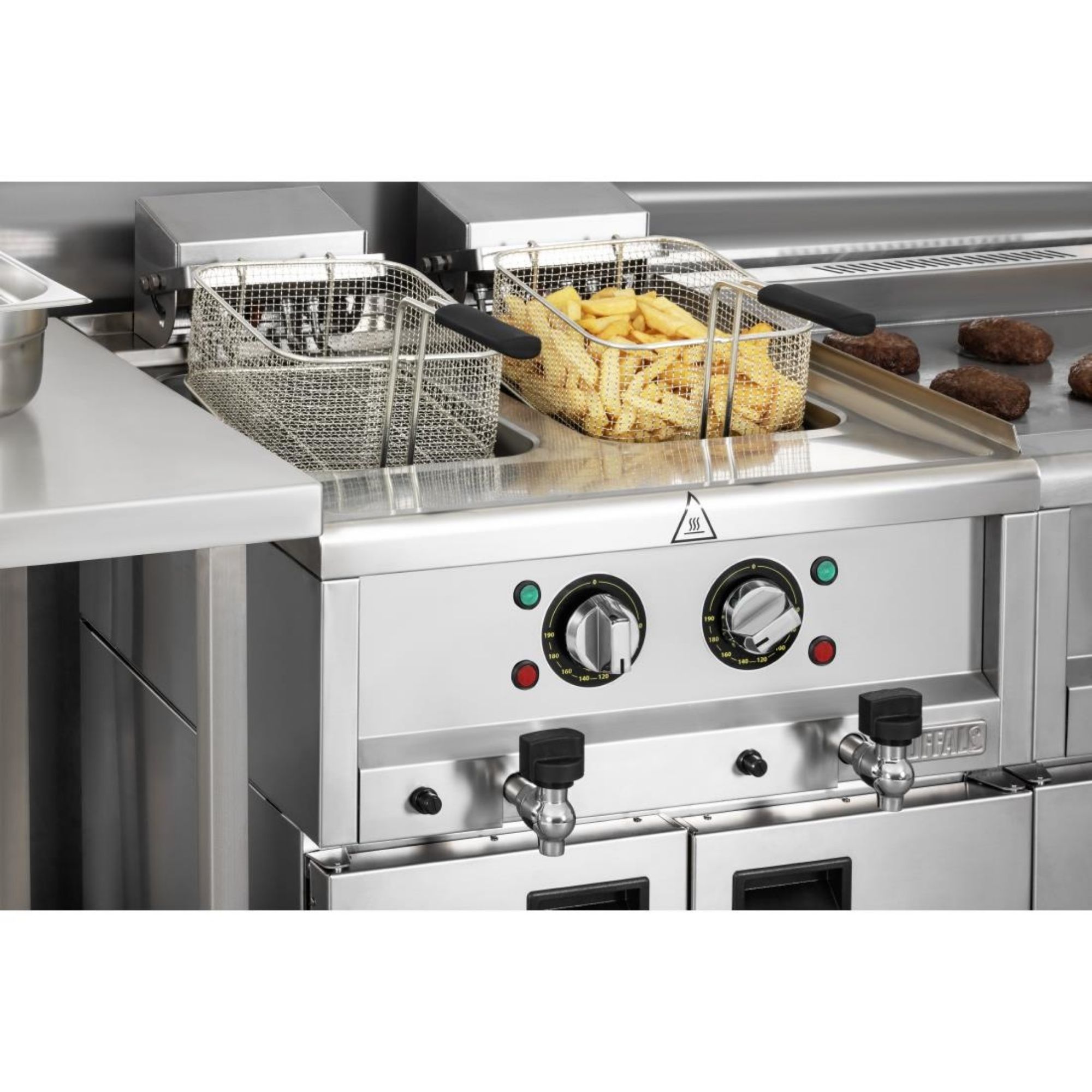 Picture of Buffalo 600 Series Twin Tank Electric Fryer 2 x 8Ltr