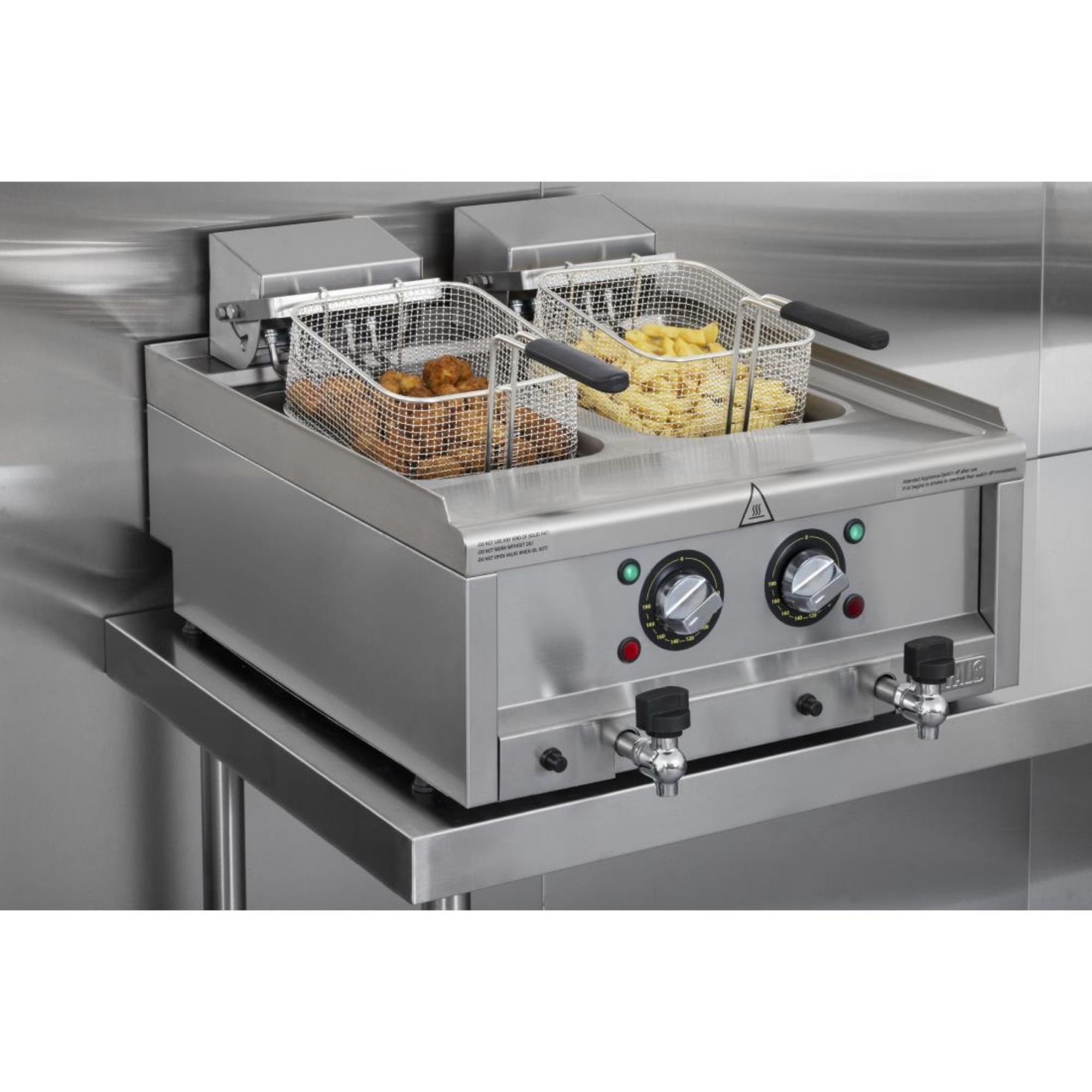 Picture of Buffalo 600 Series Twin Tank Electric Fryer 2 x 8Ltr