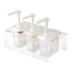 Picture of Araven Sauce Dispensers with Pump GN 1/9 Transparent 1.5Ltr (3 pack) - CR823