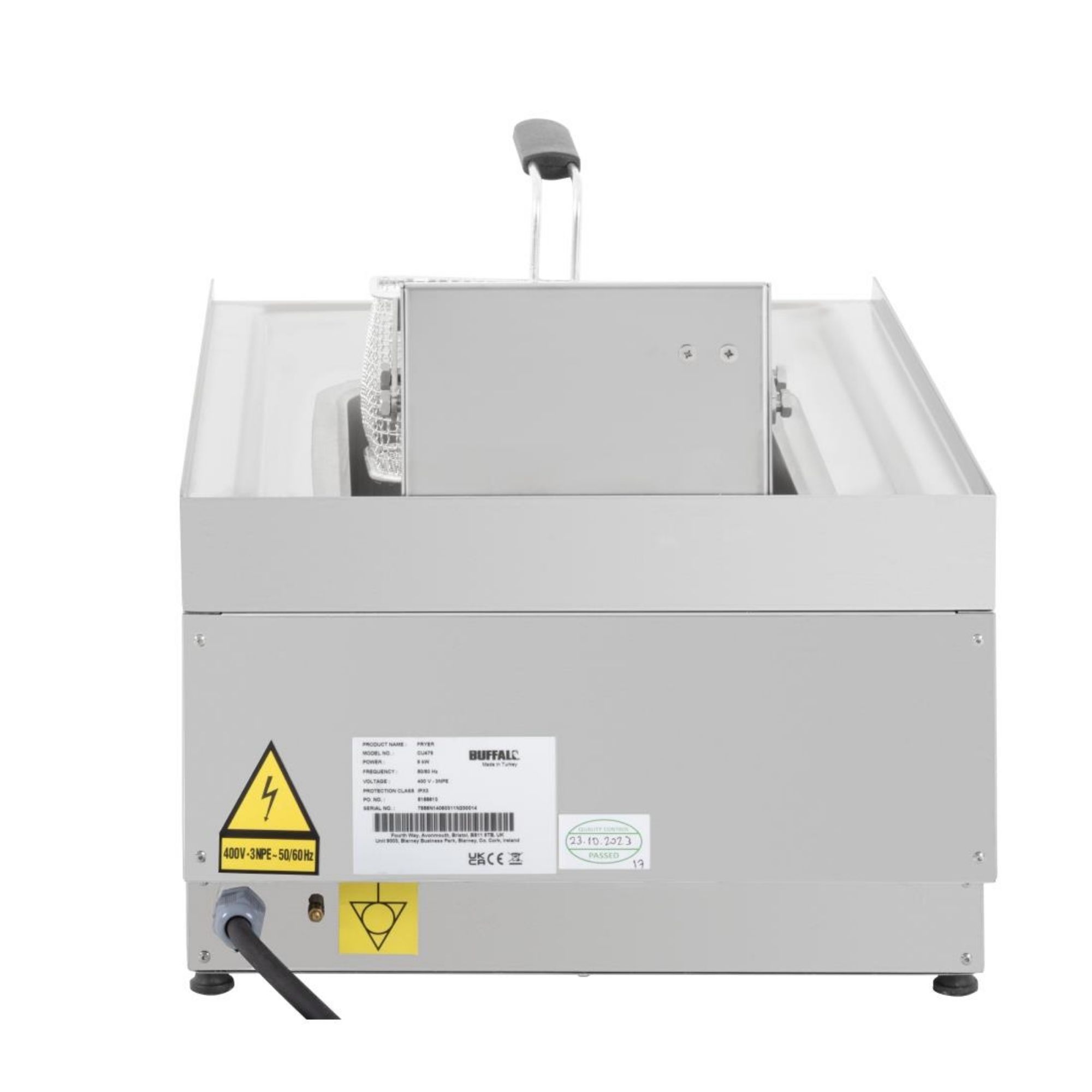 Picture of Buffalo 600 Series Single Tank Electric Fryer 8Ltr