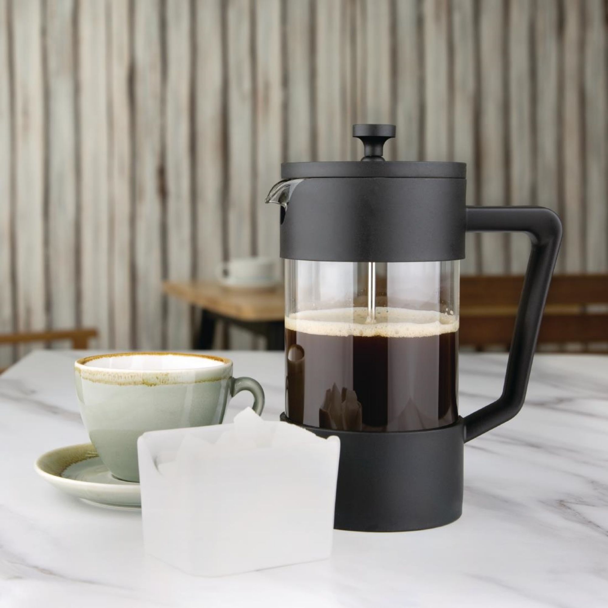 Picture of Olympia Contemporary Cafetiere Black 8 Cup