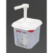 Picture of Araven Sauce Dispenser with Pump GN 1/6 Transparent 2.6Ltr - CR820