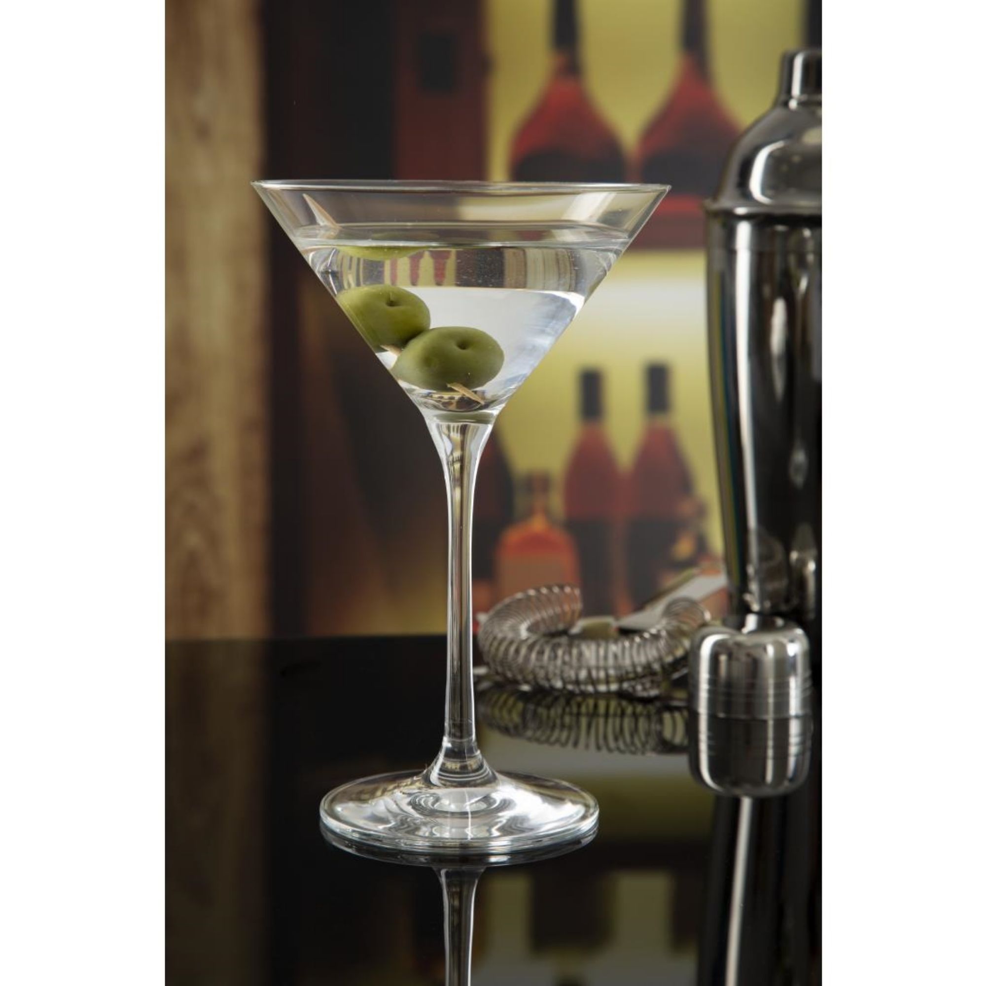 Picture of Olympia Campana One Piece Crystal Martini Glass 260ml (Pack of 6)