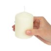 Picture of Ivory Pillar Short Candles 3" (Pack of 12) - CR448