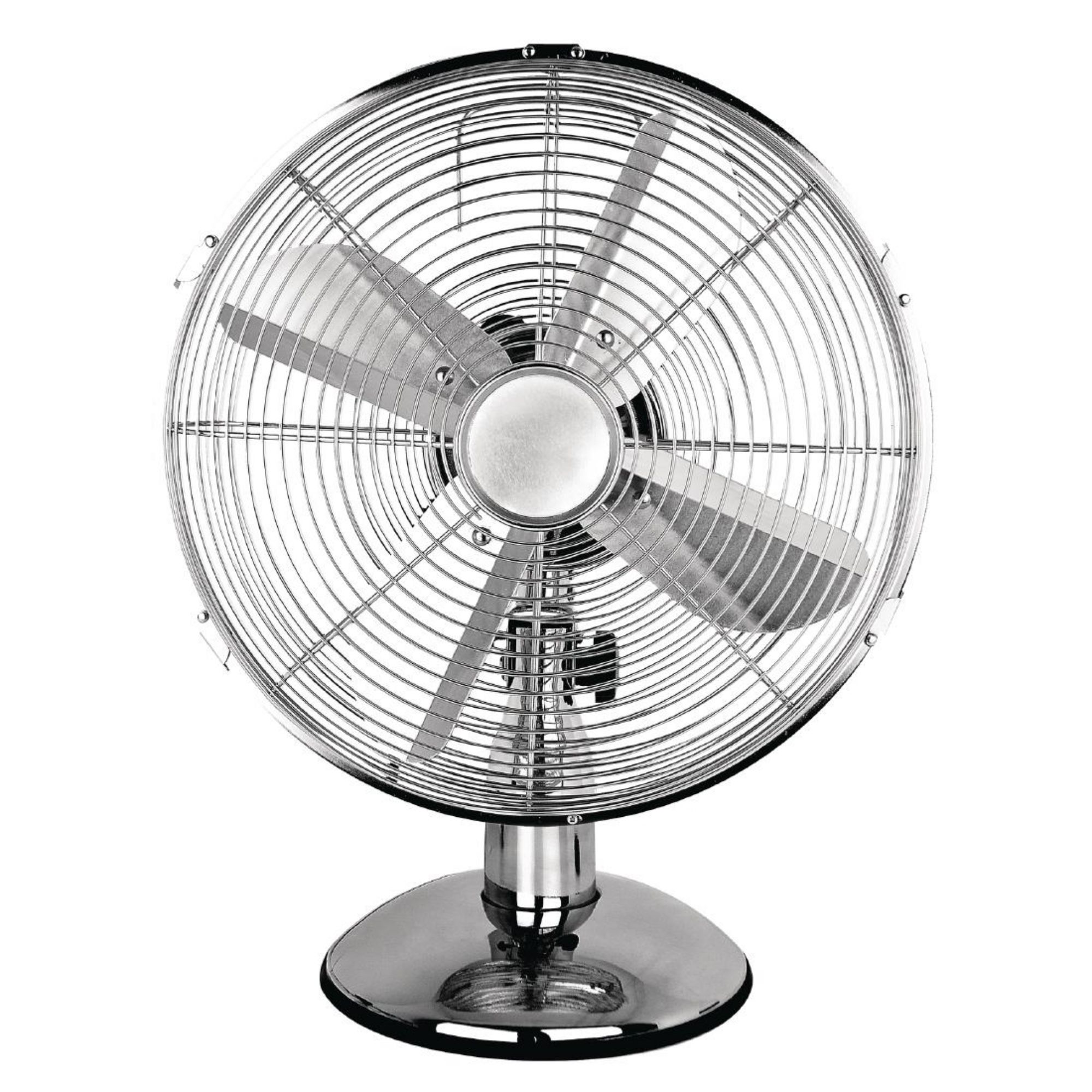Picture of Status 12" Oscillating Chrome Desktop Fan - CR221
