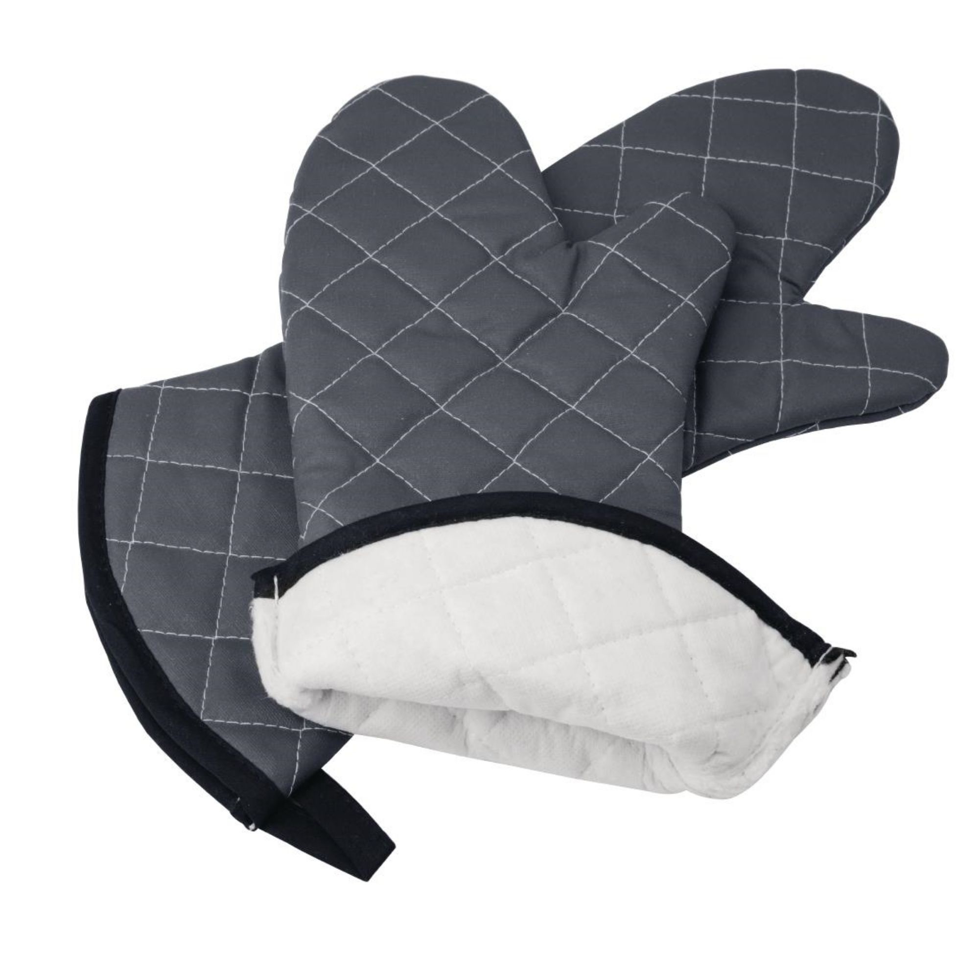 Picture of Vogue Flame Retardant Charcoal Oven Mitt 17"