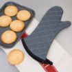 Picture of Vogue Flame Retardant Charcoal Oven Mitt 17" - CL582