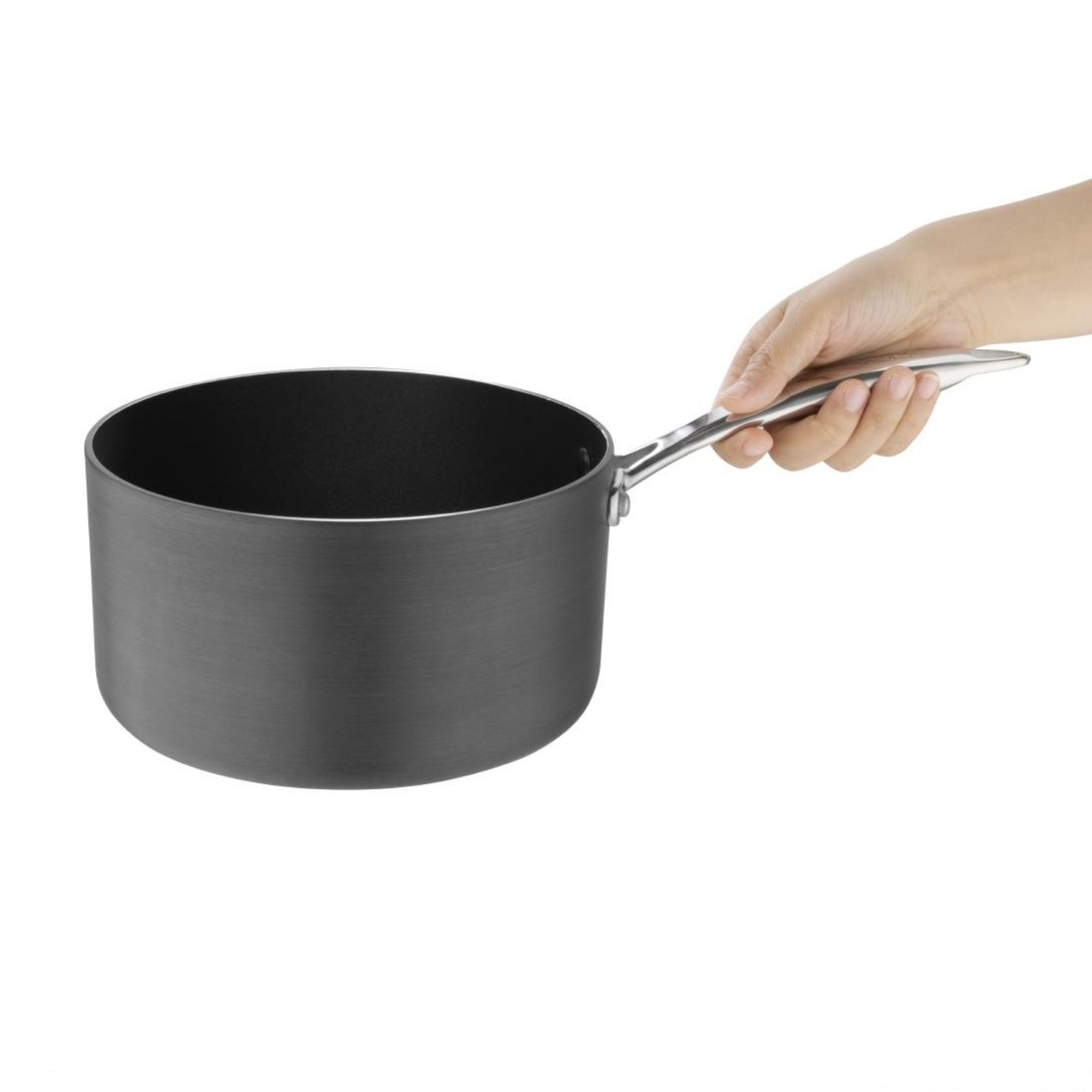 Picture of Vogue Anodised Aluminium Non-Stick Saucepan 20cm