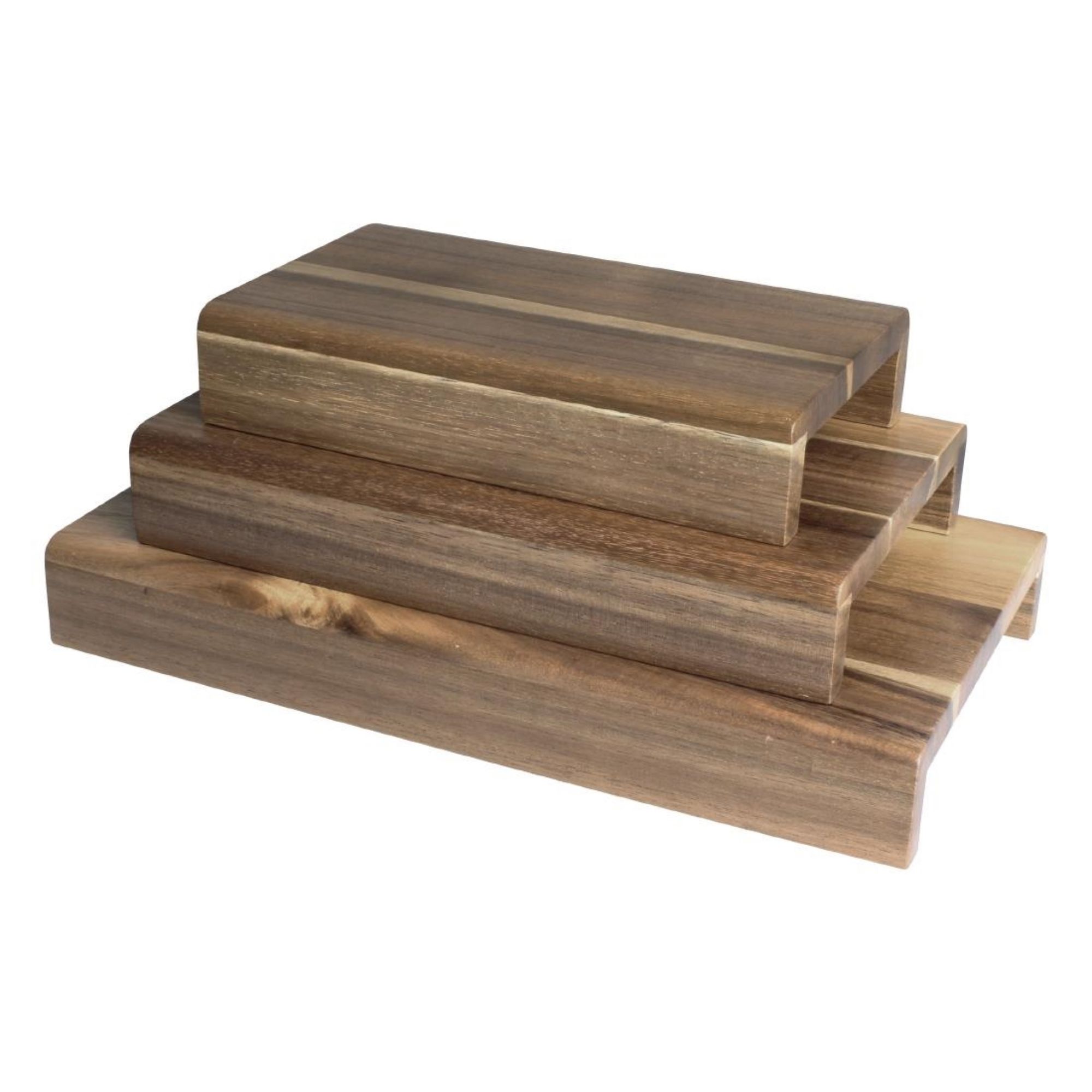 Picture of Olympia Acacia Wood Riser Set (Pack of 3) - CP697