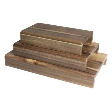 Picture of Olympia Acacia Wood Riser Set (Pack of 3)