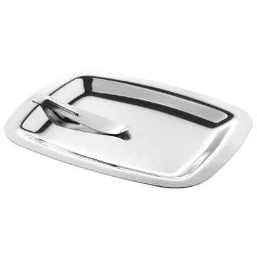 Picture of Olympia Square Stainless Steel Tip Tray With Bill Clip