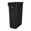 Picture of Rubbermaid Slim Jim Bin with Venting Channels Black 87Ltr - CP653