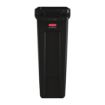 Picture of Rubbermaid Slim Jim Bin with Venting Channels Black 87Ltr - CP653