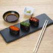 Picture of Olympia Natural Slate Rectangular Display Trays 300mm (4 pack) - CK408