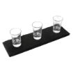 Picture of Olympia Natural Slate Rectangular Display Trays 300mm (4 pack) - CK408