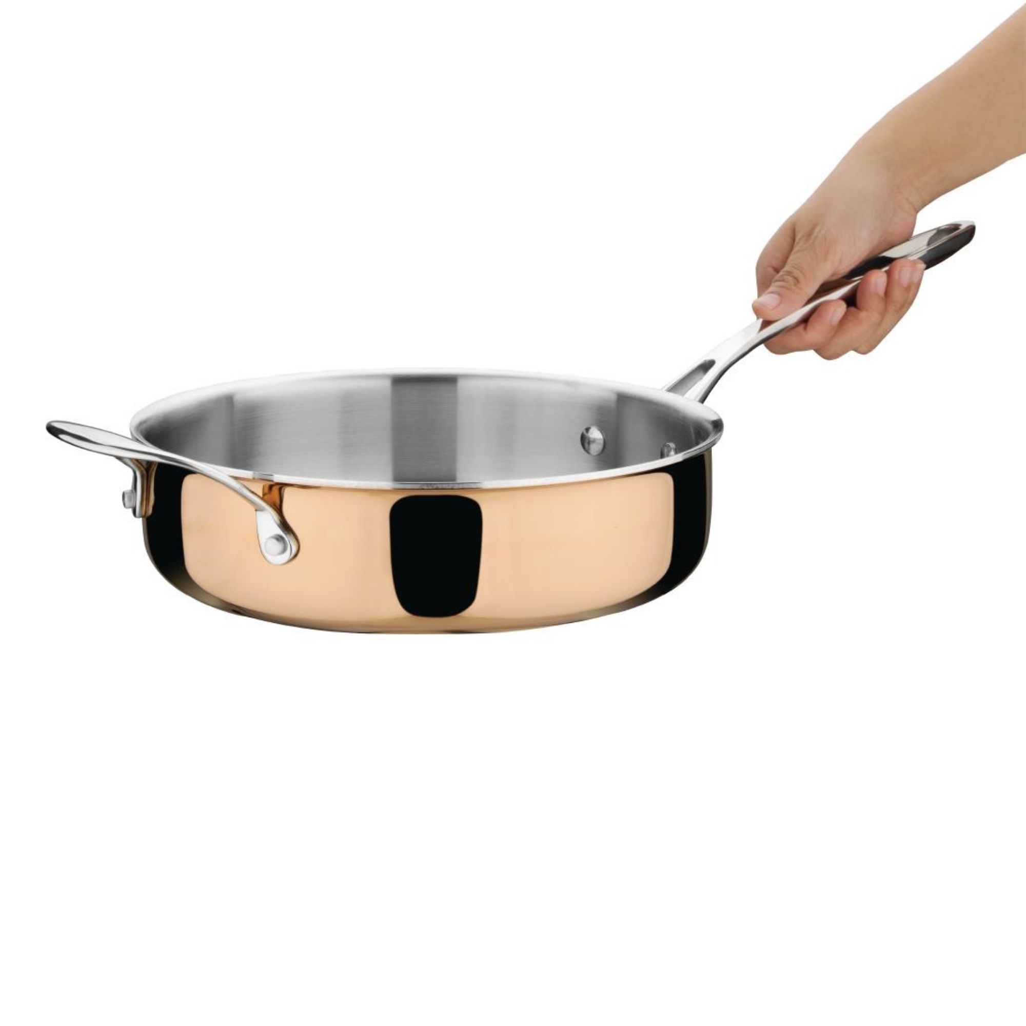 Picture of Vogue Copper Tri-Wall Sauté Pan 24cm