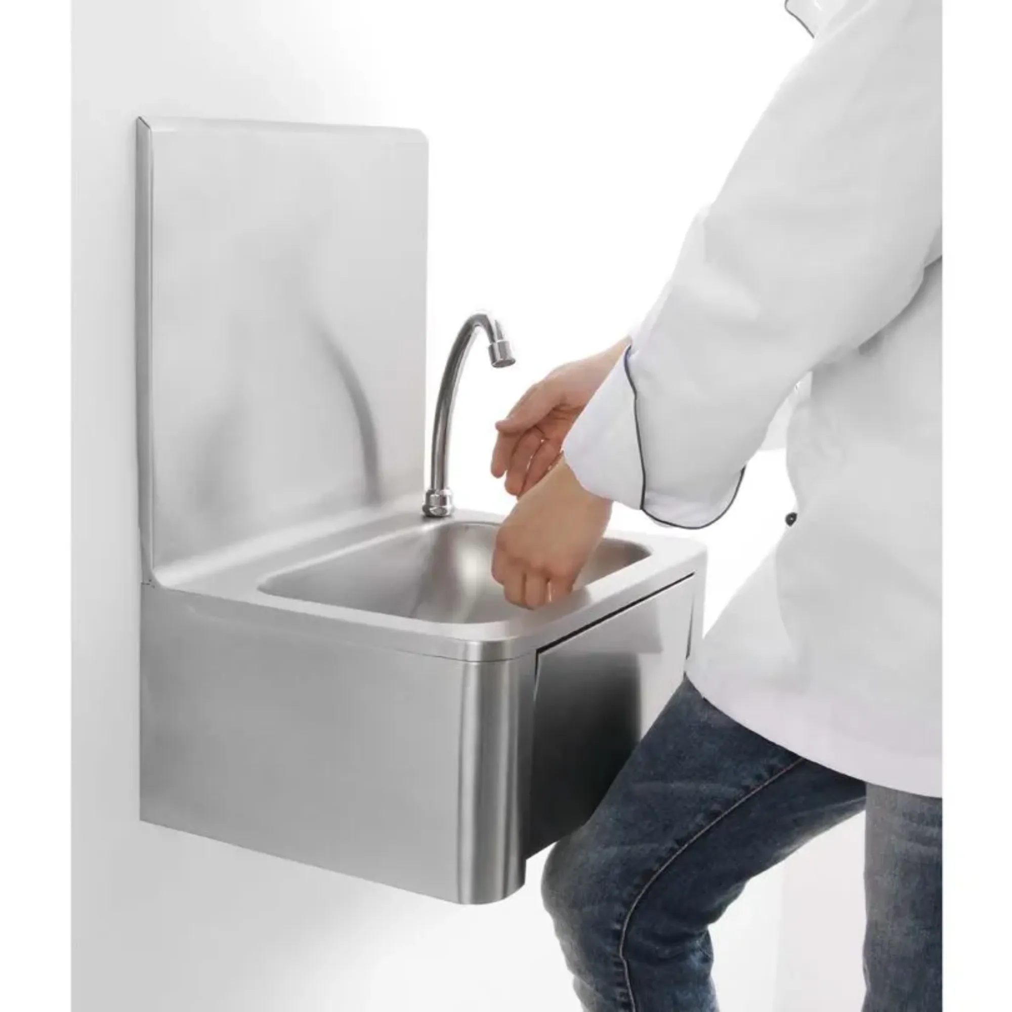 Picture of CombiSteel Knee Operated Hand Washbasin - 7531.0005