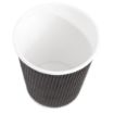 Picture of Fiesta Recyclable Coffee Cups Ripple Wall Black 225ml / 8oz (Pack of 500) - CM543