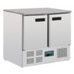 Picture of Polar G-Series Double Door Counter Fridge with Granite Work Top 240Ltr - CL108