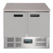 Picture of Polar G-Series Double Door Counter Fridge with Granite Work Top 240Ltr - CL108