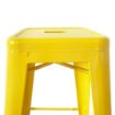Picture of Bolero Bistro Yellow Steel High Stool (Pack of 4) - CH999