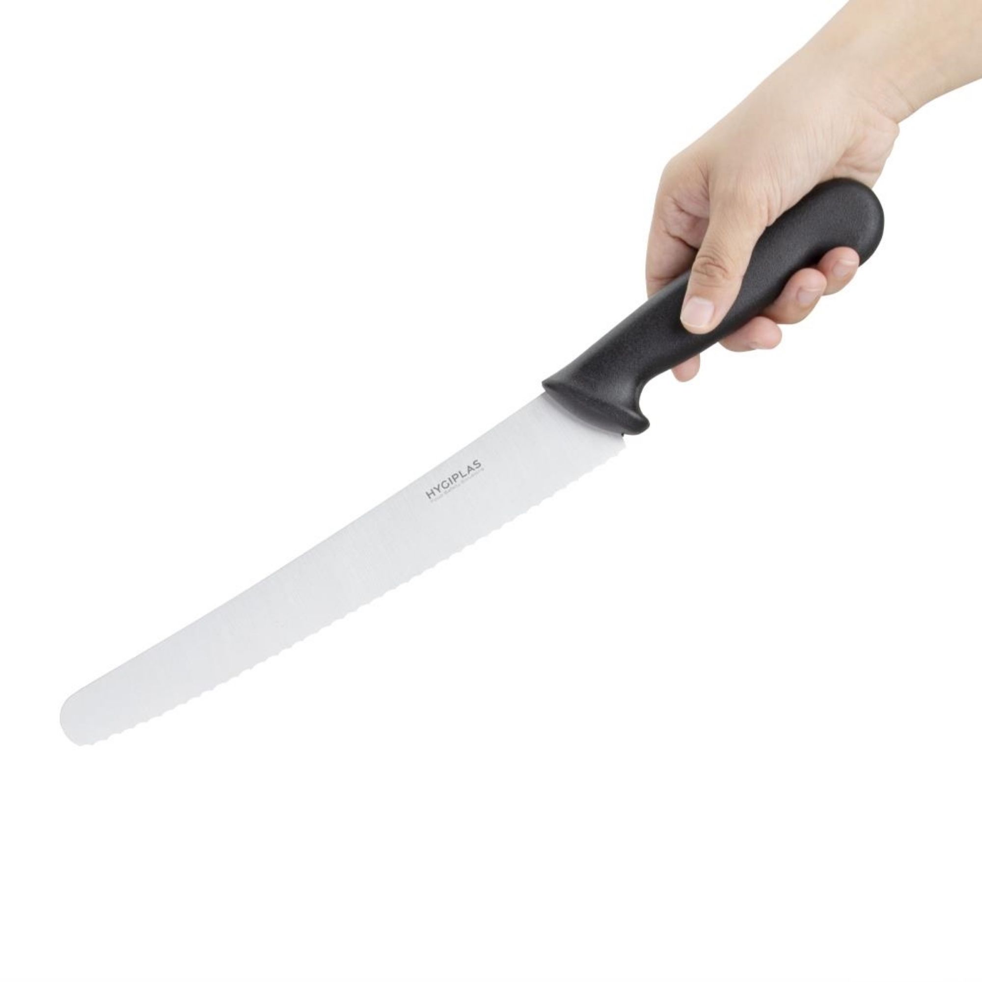 Picture of Hygiplas Serrated Pastry Knife Black 25.4cm
