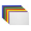 Picture of Hygiplas Low Density Antibacterial Chopping Board Set 450x300x10mm (Pack of 7) - CH046