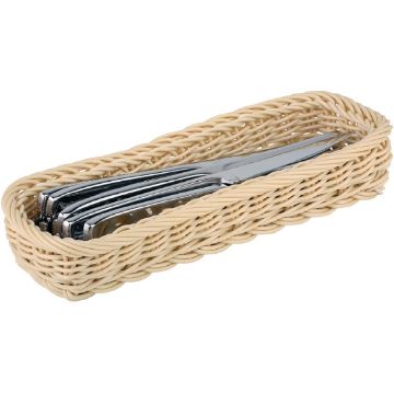 Picture of APS Polypropylene Rectangular Rattan Basket